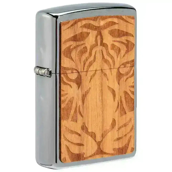 Zippo Lighter - WOODCHUCK Cherry Tiger Head - Game-On.no
