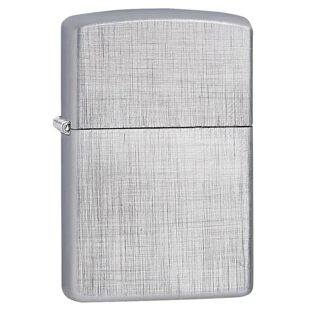 Zippo - Linen Weave - Chrome - Game-On.no