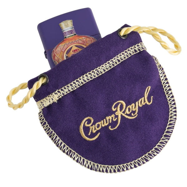 Zippo Crown Royal etui, lilla
